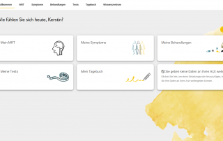 icompanion Übersichtsseite: Wie fühlen Sie sich heute?