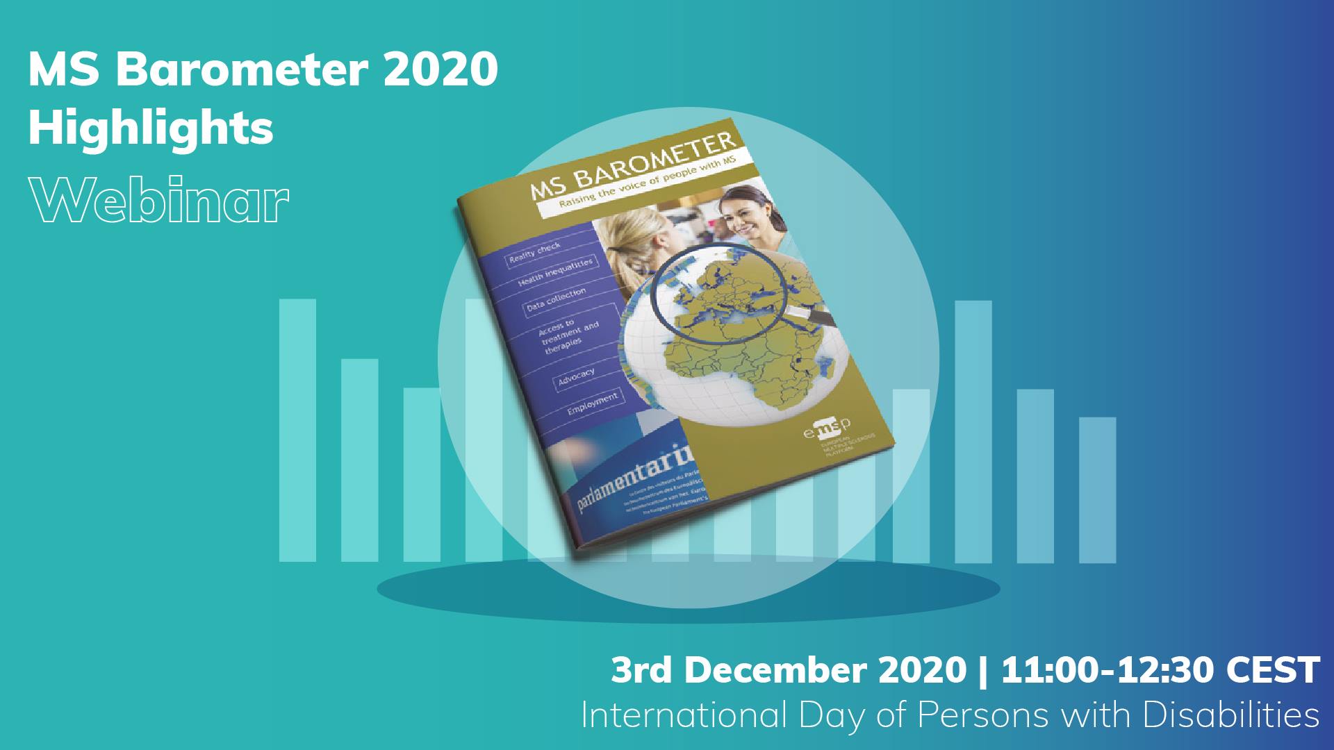 Ein Webinar der European Multiple Sclerosis Platform widmet sich am Internationalen Tag der Menschen mit Behinderungen der neuesten Ausgabe des Multiple Sklerose Barometers.