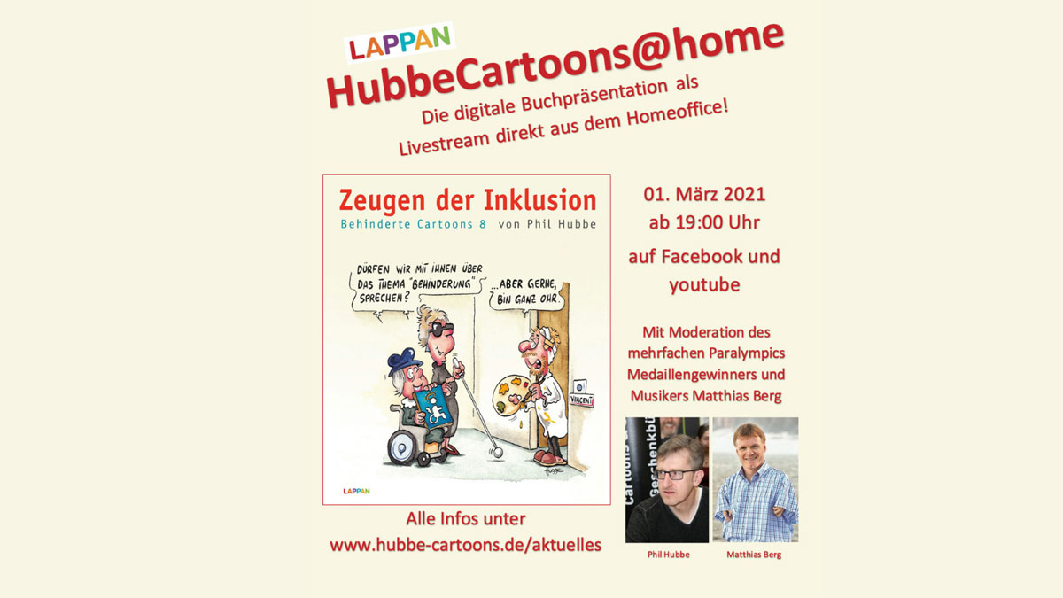 Ankündigung Buchpräsentation Phil Hubbe am 1. März 2021 um 19:00 Uhr, Credit: Phil Hubbe