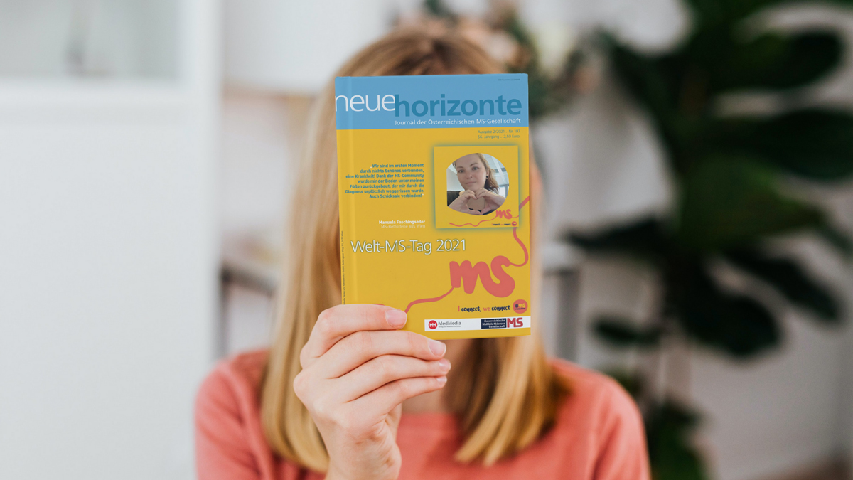 Neue Horizonte 2/2021, Ausgabe Nummer 197, Medieninhaberin & Herausgeberin: Österreichische MS-Gesellschaft, Redaktion: Mag. Kerstin Huber-Eibl, Credit: Canva